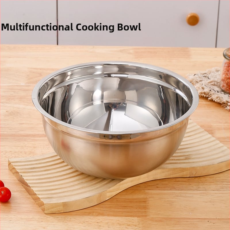 Nerūdijančio plieno kiaušinių dubuo, mišrus Salah dubuo su dangčiu ir dubeniu, virtuvės kepimo dubuo, daugiafunkcis vaisių dubuo