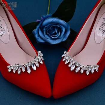 „Yulapan HX39“ rankų darbo, deimantais inkrustuoti moteriški bateliai, aksesuarai, lydinio batų sagtis, vestuvinė suknelė, vestuviniai bateliai, nuimami su gėlėmis