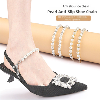 Perlų grandinėlės dirželio batų raišteliai be montavimo batai dideli be kulno basutės vaikščiojimo basutės su keliais dirželiais
