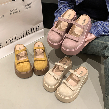 Storapadžiai „Birkenan“ moteriški batai, 2025 m. pavasario ir vasaros nauji universalūs lankeliai su paaukštintomis mažomis basutėmis moterims.