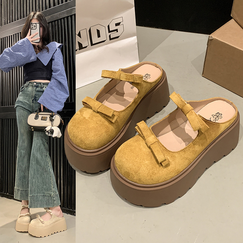 Storapadžiai „Birkenan“ moteriški batai, 2025 m. pavasario ir vasaros nauji universalūs lankeliai su paaukštintomis mažomis basutėmis moterims.