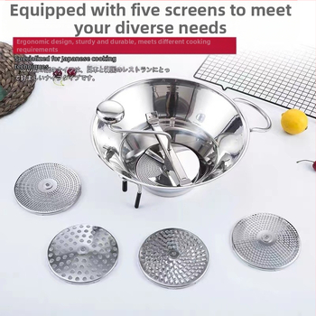 Nerūdijančio plieno daržovių malūnėlis daugiafunkcis daržovių tarka korėjietiškos japoniškos virtuvės daržovių bulvių smulkinimo ir presavimo maisto malūnėlis