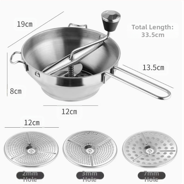 Nerūdijančio plieno daržovių malūnėlis daugiafunkcis daržovių tarka korėjietiškos japoniškos virtuvės daržovių bulvių smulkinimo ir presavimo maisto malūnėlis