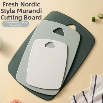 PP plastikinė nešiojama, prie sienos tvirtinama pjaustymo lentelė, trijų dalių rinkinys, maistinė, buitinė, virtuvės pjaustymo lentelė maisto papildams, daržovėms ir vaisiams