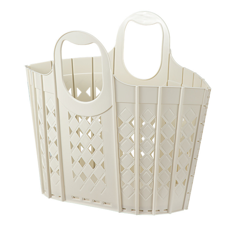 Sulankstomas nešvarių drabužių krepšelis Buitiniai nešvarūs drabužiai Plastikinis laikymo krepšys Didelės talpos tuščiaviduris nešvarių drabužių krepšys Japoniško stiliaus vonios kambario vonios krepšys