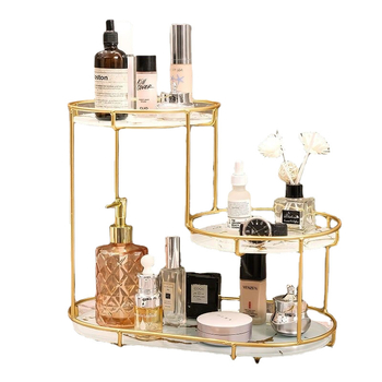 Karšto pardavimo vonios kambario laikymo lentynėlė, lengvas prabangus vonios kambario tualeto praustuvo kosmetikos laikymo lentynėlė, stalinis stalas