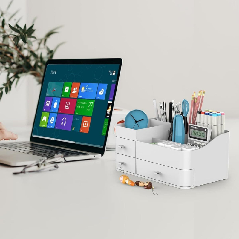 „Amazon“ kosmetikos laikymo dėžutės stalčiaus tipo dulkėms atsparus laikymo stovas, daugiafunkcis odos priežiūros produktas, organizuojantis kosmetikos dėžutę