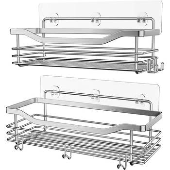 „Amazon Crossborder“ vonios kambario sieninis pakabinamas nerūdijančio plieno stovas tualetui, tualeto reikmenų laikymo stovas be perforatoriaus