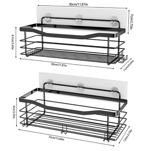 „Amazon Crossborder“ vonios kambario sieninis pakabinamas nerūdijančio plieno stovas tualetui, tualeto reikmenų laikymo stovas be perforatoriaus