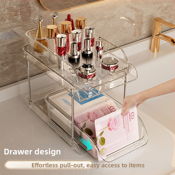 Ράφι αποθήκευσης κάτω από τον νιπτήρα, συρόμενο ντουλάπι, πολυλειτουργικό φινίρισμα, τουαλέτα, ντουλάπι μπάνιου, πλαστικοποιημένη ράφια