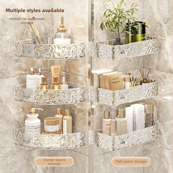 Lengvas prabangus vandens gofruotojo kartono laikymo stovas su ledynų raštu vonios kambariui ir virtuvei, didelės spalvos, sustorinta sieninė pakabinama apdailos laikymo dėžė