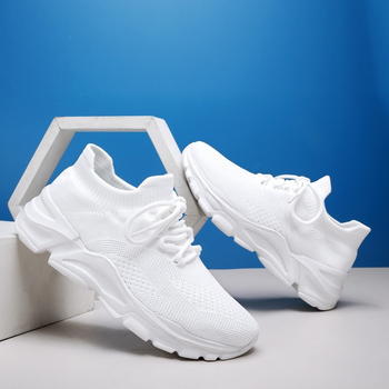 Γυναικεία παπούτσια Slip-on για μεγάλα μεγέθη, σε διάφορα μεγέθη, Παπούτσια για μητέρες, Καλοκαιρινά, αναπνεύσιμα, μονόστρωτα παπούτσια με υφαντό ύφασμα, Ελαφριά παπούτσια με μαλακή σόλα για μεταφορά σε παλιές επιφάνειες από διχτυωτό υλικό