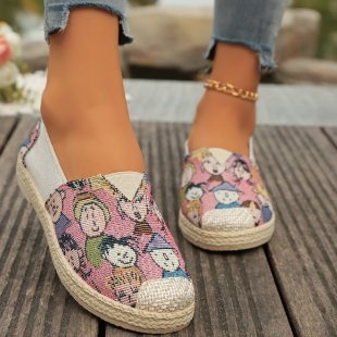 2024 Άνοιξη και Φθινόπωρο Νέα και Παλιά Υφασμάτινα Παπούτσια Πεκίνου Γυναικεία Αντιολισθητικά Παπούτσια με Σόλα από Βοδινό, Άνετα, Μαλακή Σόλα, Σλιπ-ον από Λινό, Casual Γυναικεία