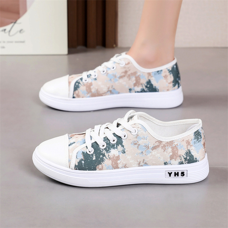 Pantofi sport casual din pânză pentru femei, mărime plus, transfrontalieri, 2025, primăvara și vara, noi, respirabili, all-match, pantofi plați pentru studenți și studenți