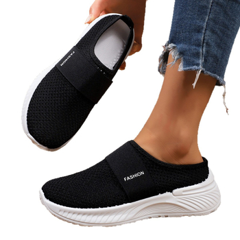 Wish2025 Άνοιξη και Φθινόπωρο Νέα Ευρωπαϊκά και Αμερικανικά Εξαγωγικά Μεγάλα Μεγέθη Γυναικεία Παπούτσια με Χοντρό Σόλα και Πλατφόρμα για Αθλητικά και Αναψυχή, Πλεκτά Παπούτσια