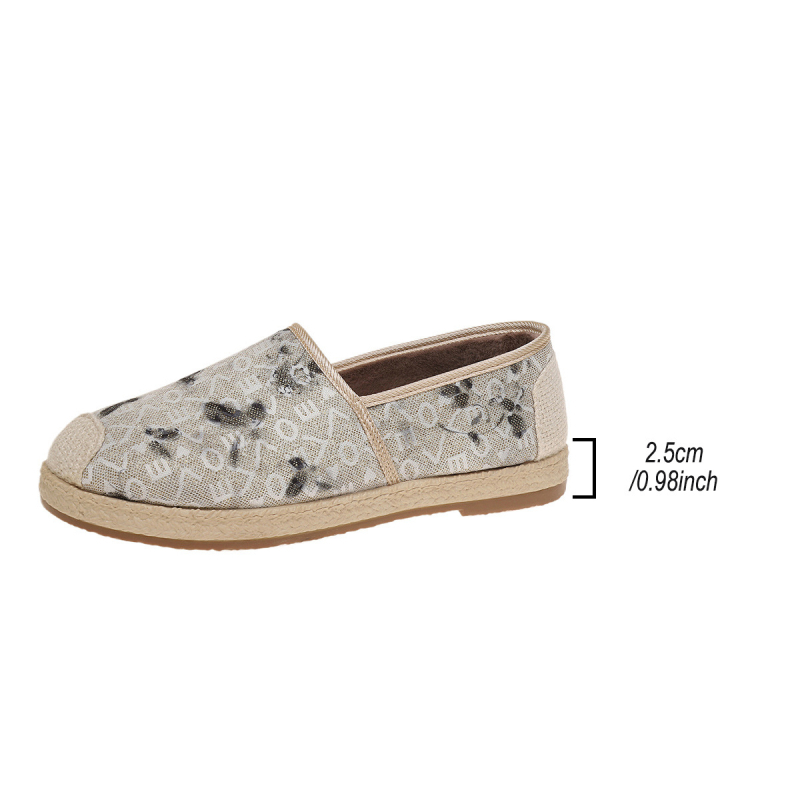 „Ins“ stiliaus paprasti laisvalaikio batai, moteriški 2024 m. naujo stiliaus užsegami apvaliomis nosimis, žvejo batai, sekli burna, plokščiapadžiai bateliai su žirneliais