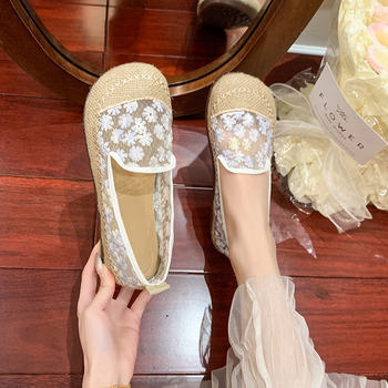 Γυναικεία εξωτερική σόλα Baotou Half-Slip 2025 Καλοκαίρι Νέα μόδα Mesh Αναπνέοντα Half-Slip Παπούτσια με Χοντρή Σόλα Ψαράδων