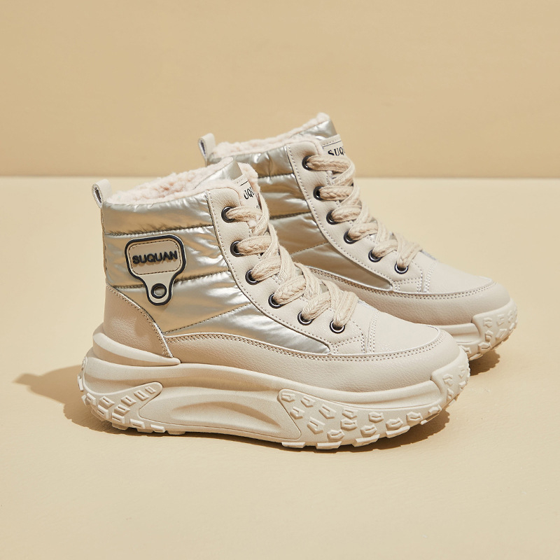 2024 m. žieminiai aukštakulniai, vilnoni pamušalu „Torre“ batai, nauji korėjietiško stiliaus, moteriški studentų batai, storu padu, aukščio didinimo, laisvalaikio, šilti, K6719