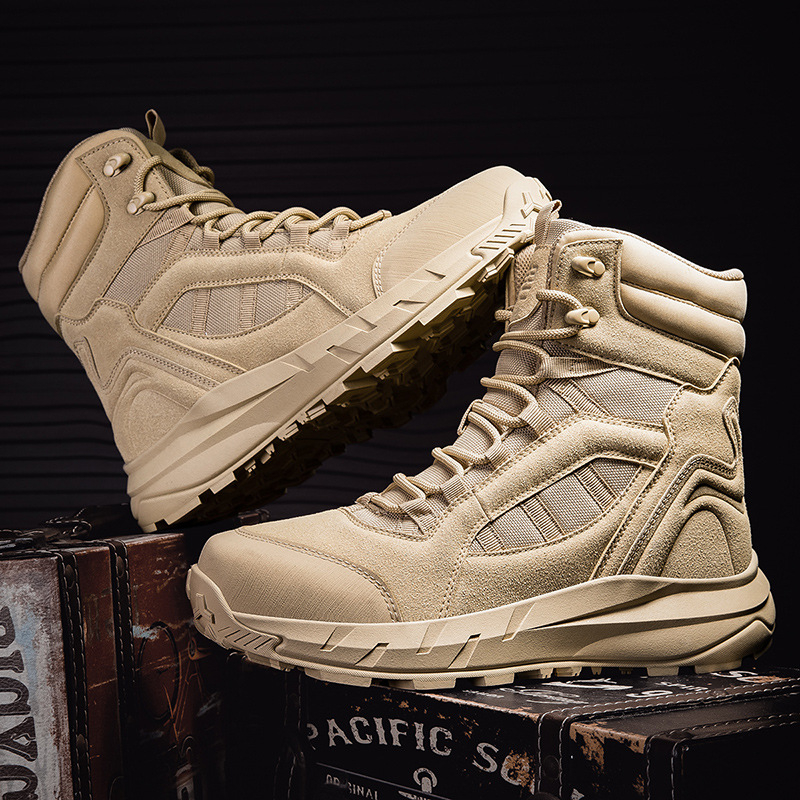 Ghete de drumeție pentru bărbați, mărimi mari, pentru forțele speciale, deșert, cu vârf înalt, pentru exterior, Amazon