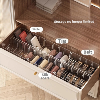 Úložný box na opasok, artefakt, priehradka na domácnosť, organizér na kravaty, stojan na stolný počítač, priehľadný pánsky úložný box na opasok
