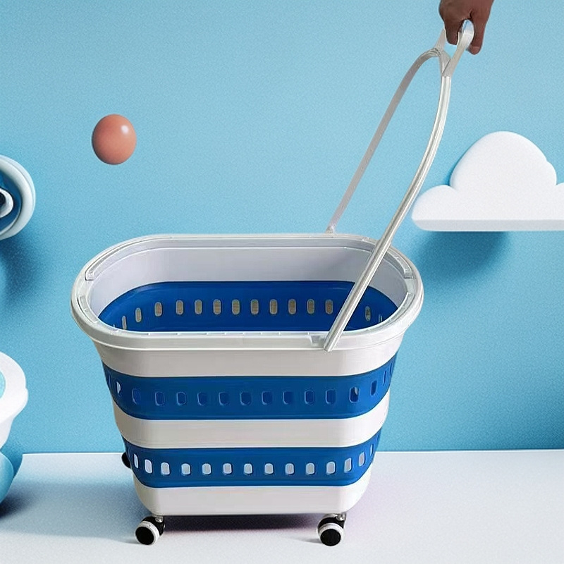 Kerge toidukaupade ostukäru, kokkupandav majapidamiskäru, köögiviljakorv, eakate kaasaskantav supermarketi haagis, käsitsi tõmmatav käru