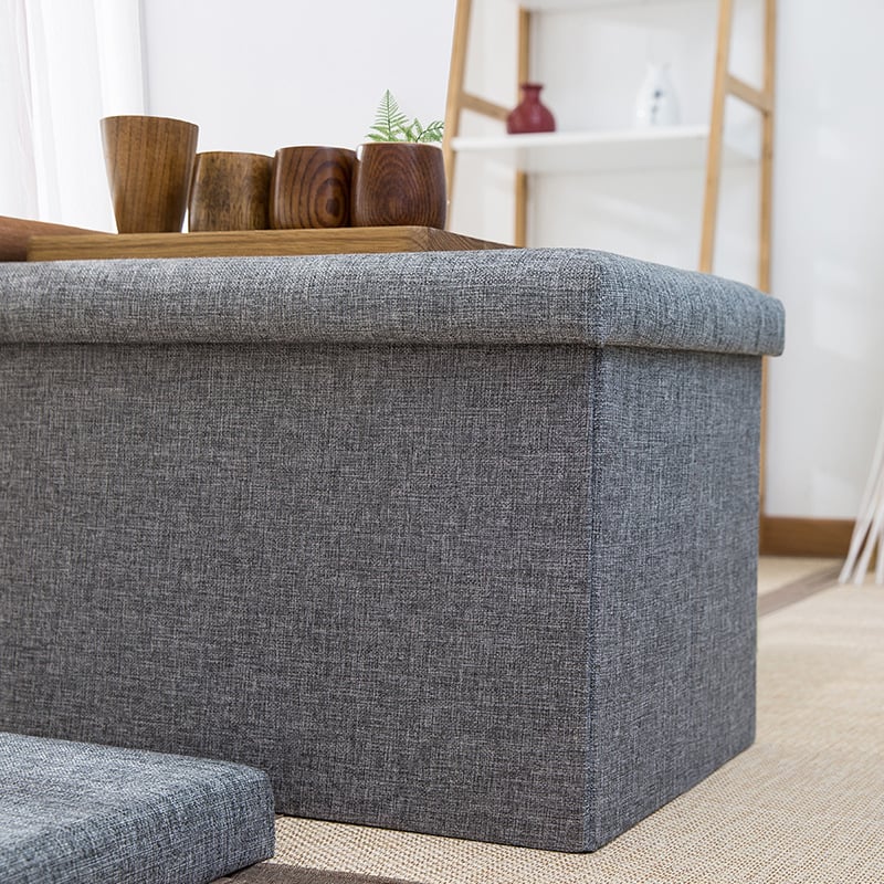 Кутия за съхранение на дрехи с капак, детски многофункционален стол за съхранение на играчки, сгъваем стол за съхранение на диван, домакински принадлежности