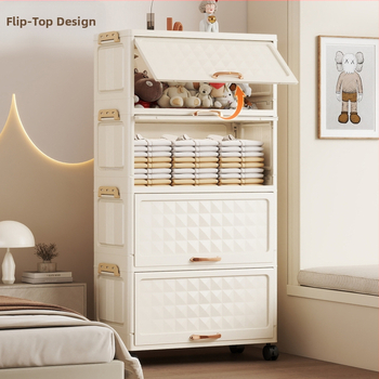 Elutoa mänguasjade suupistete põrandal seisev hoiuriiul ühiselamu paksendatud hoiukapp lihtne hoiuraam ratastega kombineeritud hoiukapp