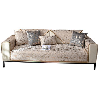 Обикновена европейска лека луксозна възглавница за диван, висок клас шенилна бронзираща възглавница за занаяти, универсален неплъзгащ се калъф за диван \