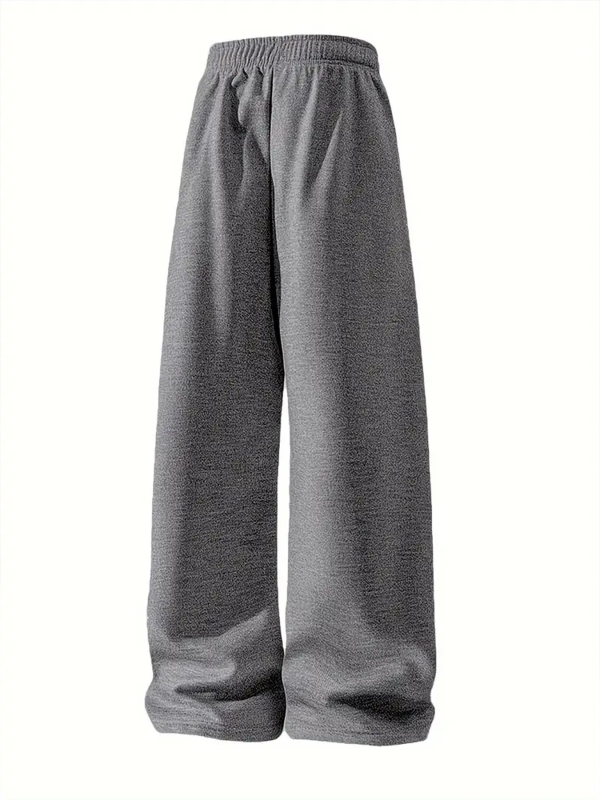 [Határokon átnyúló] Európai és amerikai férfi kültéri, alkalmi, laza, lélegző nadrág, tiszta színű, alkalmi, divatos sportnadrág, háromrészes szett