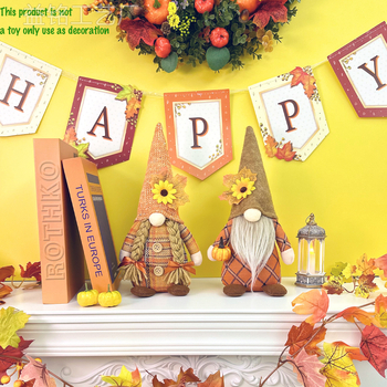 Határokon átnyúló aratóünnep Őszi tök Arctalan baba Hálaadás Rudolf baba Madárijesztő Pásztori stílusú dísz