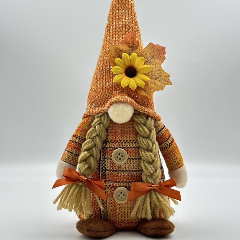 Határokon átnyúló aratóünnep Őszi tök Arctalan baba Hálaadás Rudolf baba Madárijesztő Pásztori stílusú dísz