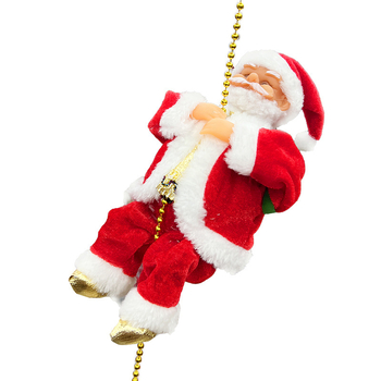 Διασυνοριακή χριστουγεννιάτικη διακόσμηση ηλεκτρική σκάλα Άγιος Βασίλης χάντρες αναρρίχησης Άγιος Βασίλης διακόσμηση δώρων για παιδιά