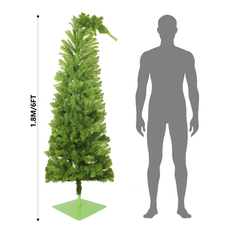 Amazon νέο στραβό κεφάλι με φώτα χριστουγεννιάτικο δέντρο LED διακόσμηση εορταστικού πάρτι ατμόσφαιρα φωτεινό στραβό δέντρο λαιμού