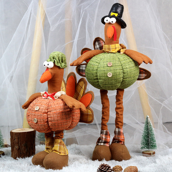Διασυνοριακά Νέα Προϊόντα Τηλεσκοπικά Στολίδια Διακόσμησης Γαλοπούλας για την Ημέρα των Ευχαριστιών, Φθινοπωρινή Διακόσμηση Σπιτιού σε Σχήμα Κολοκύθας, Κούκλα με Καπέλο