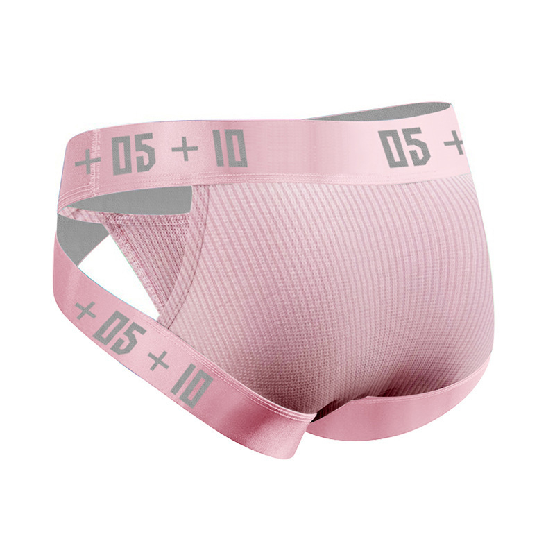 [Juoda figūra] seksualios vyriškos kelnaitės su aukštu šakute, siūlinės medvilnės sportinės U formos išgaubti klubai, vyriški apatiniai