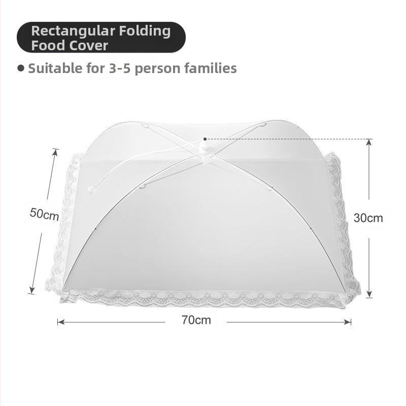 Söögilaua kate köögiviljakate majapidamises kokkupandav söögilaua kate uus tolmu- ja kärbsekindel toidukate ülejäänud toiduvõrgu suur kate