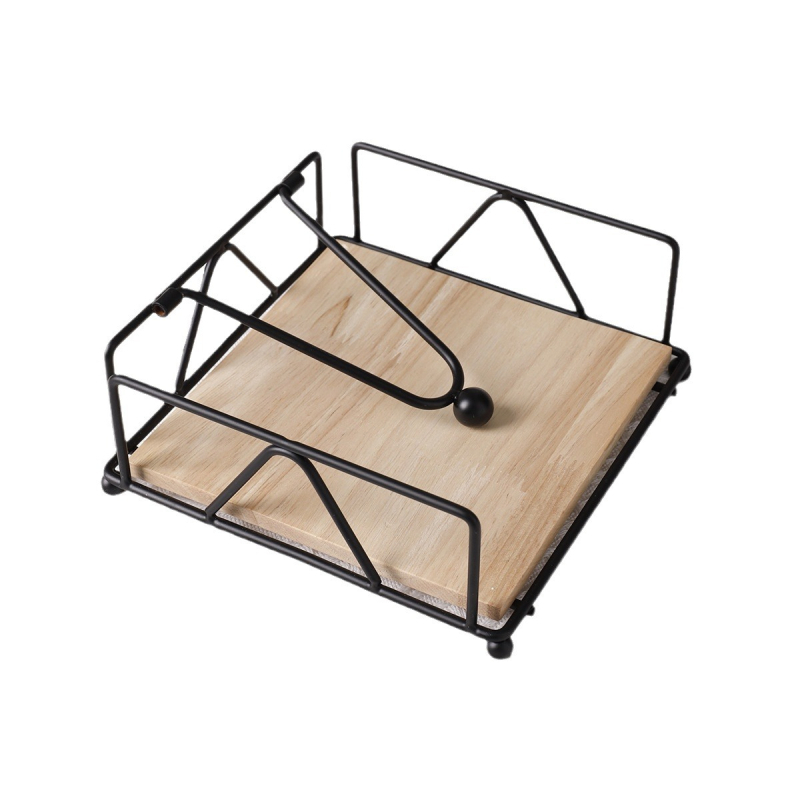 Sandėlyje „Nordic Iron“ metalinis servetėlių laikiklis, skirtas kavinėms, viešbučio restoranams, kavinėms, kvadratinėms servetėlėms, skirtas maisto laikymui