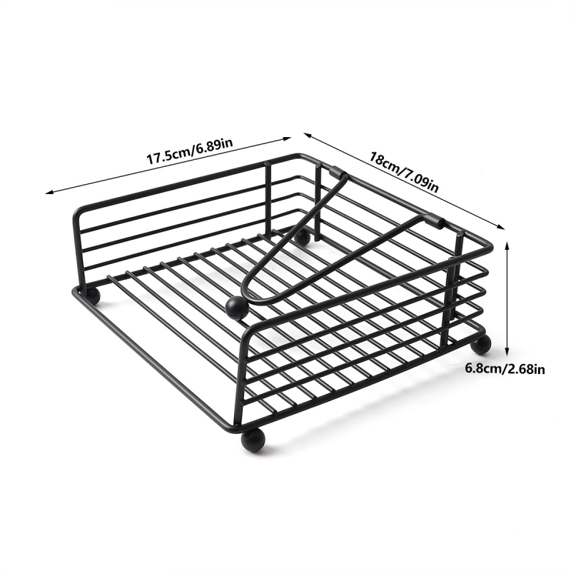 Sandėlyje „Nordic Iron“ metalinis servetėlių laikiklis, skirtas kavinėms, viešbučio restoranams, kavinėms, kvadratinėms servetėlėms, skirtas maisto laikymui