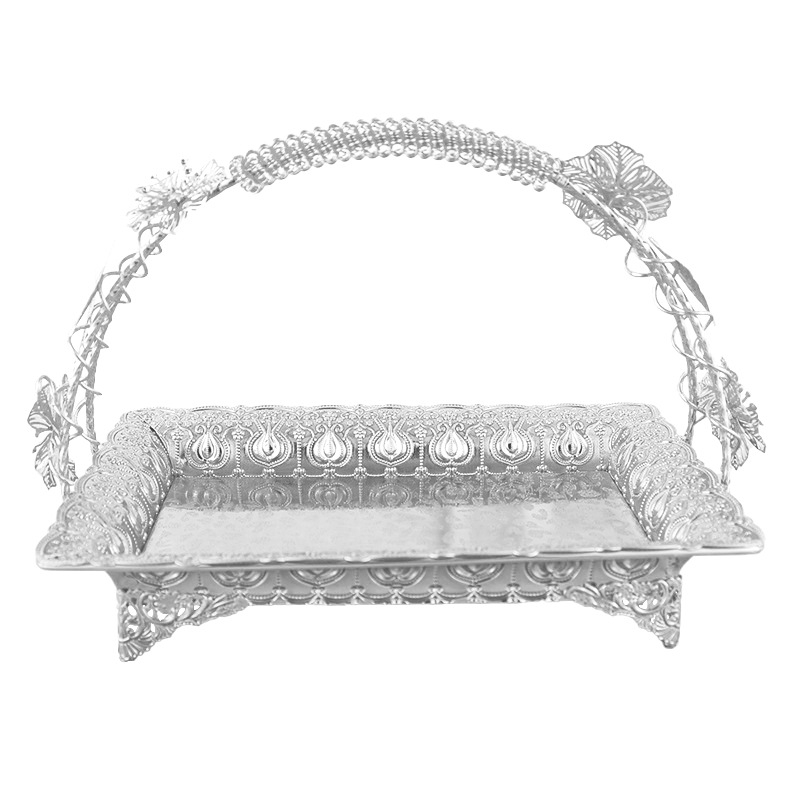 Arany fém egyrétegű gyümölcsös snack kosár szálloda KTV nappali többcélú európai klasszikus temperamentumos kosár