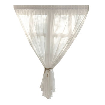 Tarpvalstybinė užsienio prekyba Venecijos siūlų užuolaida Marlės užuolaida Velcro juosta be perforacijos Savaime limpanti skaidri pralaidi trumpa marlės užuolaida