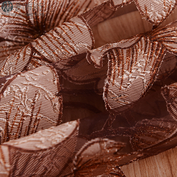 Ryto bulių sudegintos žakardo gėlės permatomas langų ekranas „Ebay“, „Amazon Wish“, „Aliexpress“. Populiarus baigtas užuolaidų langų ekranas.