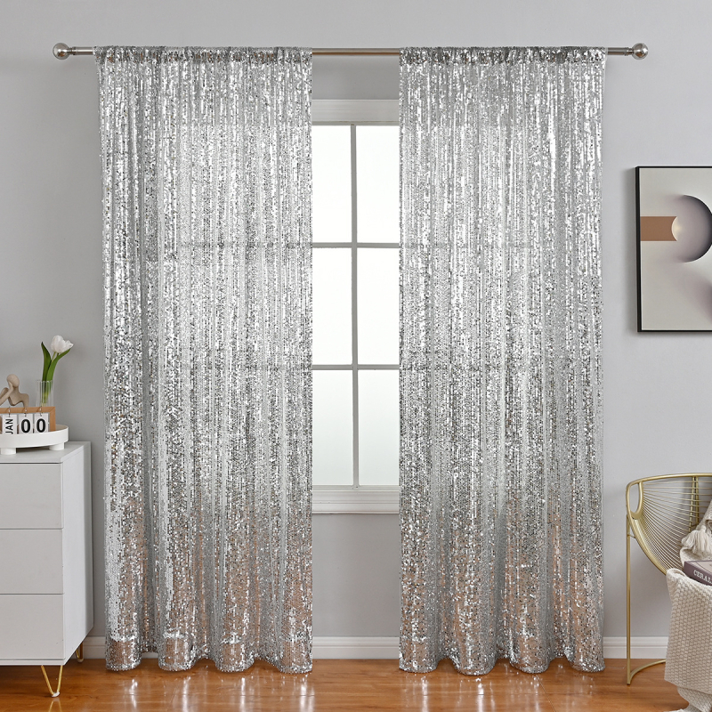 „Temu Spot“ pristatymas tarpvalstybiniu būdu siuvinėtas blizgučiais langų ekrano strypas, baigtas užuolaidų vestuvių vakarėlio dekoravimas fono audinys