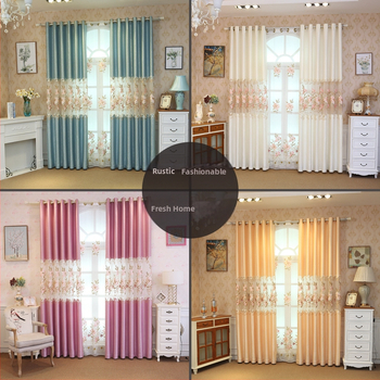 1Vpk Завеси с изрязана бродерия за хол, шенилна жакардова, прости европейски завеси за затъмнение, къща, спалня, готов продукт