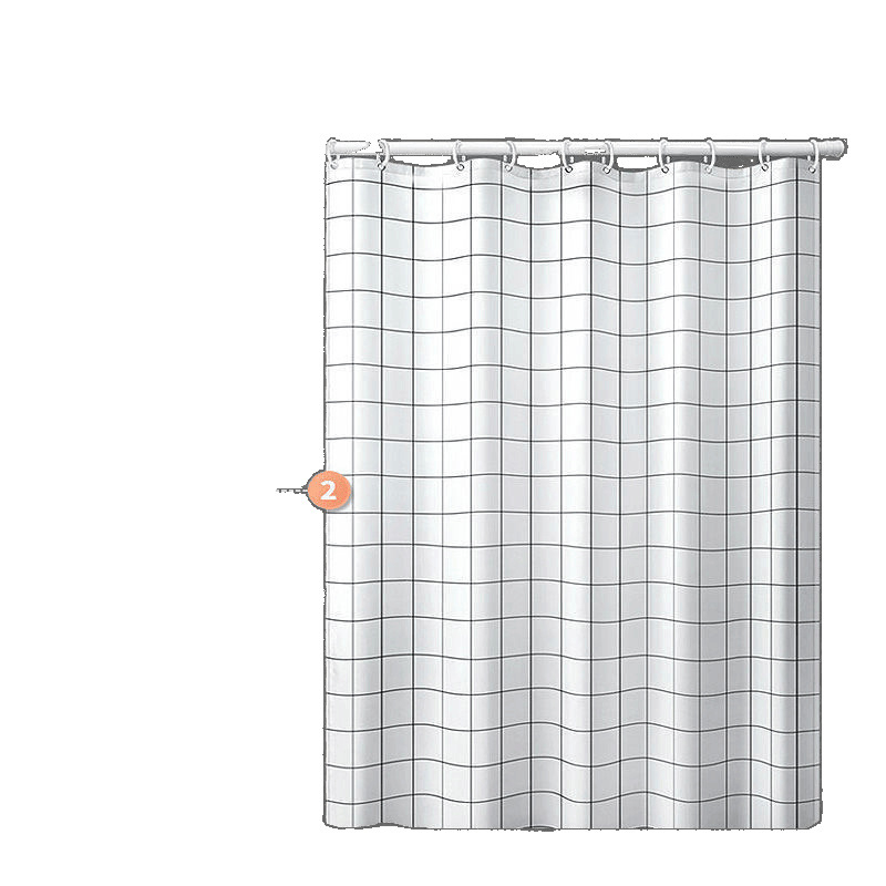 Vannitoa dušikardina veekindla kanga komplekt, vannitoa uksekardin, paksendatud hallituskindel kardin, rippuv kardin, puurimata vanni vaheseina kardin