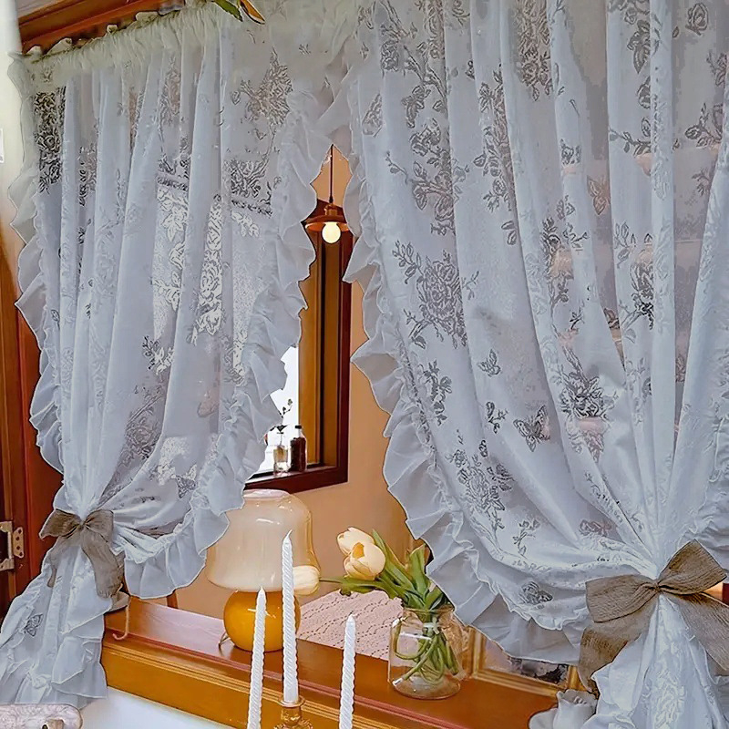 Tiesioginis tiekimas iš gamyklos į tarpvalstybinę el. prekybos platformą „Amazon“, populiarus naujas produktas – begonijų gėlių nėrinių užuolaidos, tiesioginis siuntimas iš gamyklos