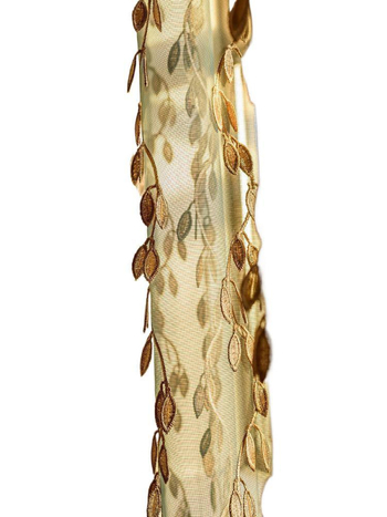 Auksinio lapo siuvinėtas tamsiai žalias kreminis šešėliuotas langų ekranas modernus vintažinis naujas kinų stiliaus svetainės balkono langų užuolaidos