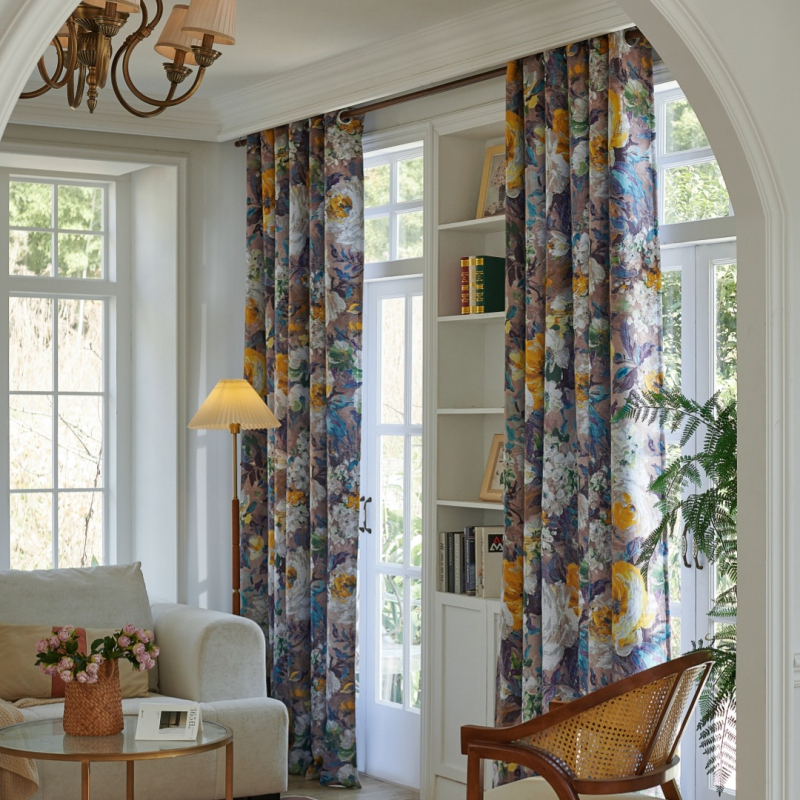 Tiesioginis gamyklos tiekimas, tarpvalstybinė skaitmeninė spauda, pastoracinis rašalo dažymas, užtemdančios užuolaidos, miegamasis, svetainė, balkonas, namų dekoravimas