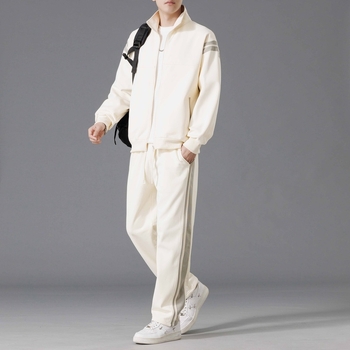 Férfi alkalmi sport egyszínű tavaszi és őszi 2024 új stílusú Ripper jóképű dzseki férfi divatos, összeillő üres kardigán pulóver