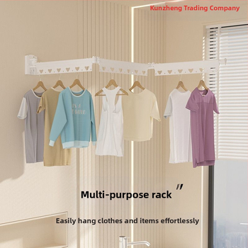 Πτυσσόμενη ράβδος κουρτίνας ντους μπάνιου τουαλέτας χωρίς διάτρητο διαχωριστικό τύπου ξηρού και υγρού διαχωρισμού αόρατο αδιάβροχο τόξο ντους