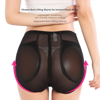 Silikoonist võltspepu aluspesu naistele puusa tõstmiseks mõeldud seksikad virsikuvärvi puusapadjaga puusa vormivad püksid pluss padjaga puusa vormivad püksid